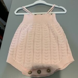 Jamie Kay Soft Pink Knitted Romper